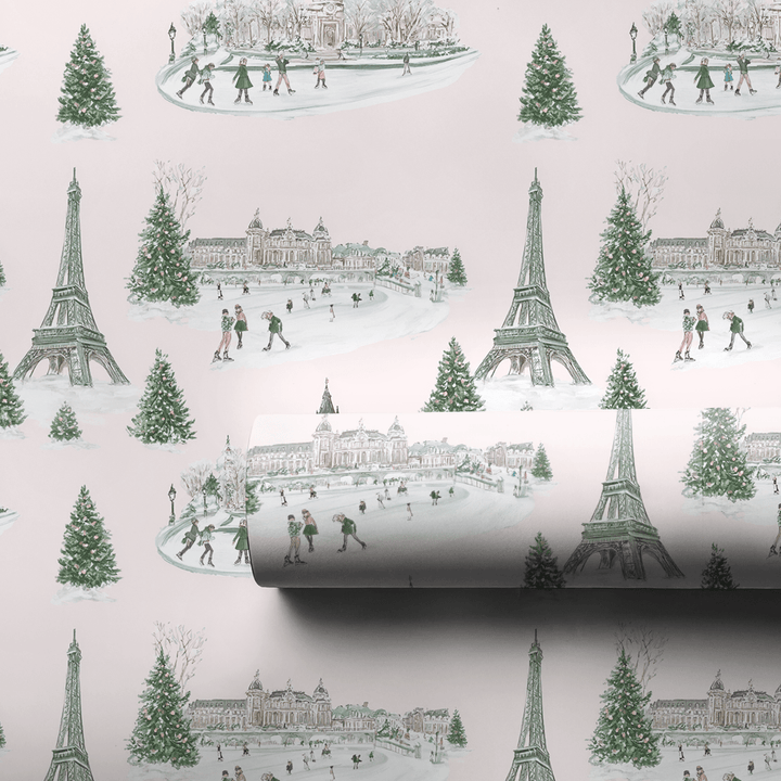 Winter at Jarden des Tuileries - Wrapping Paper - Aspen & Arlo