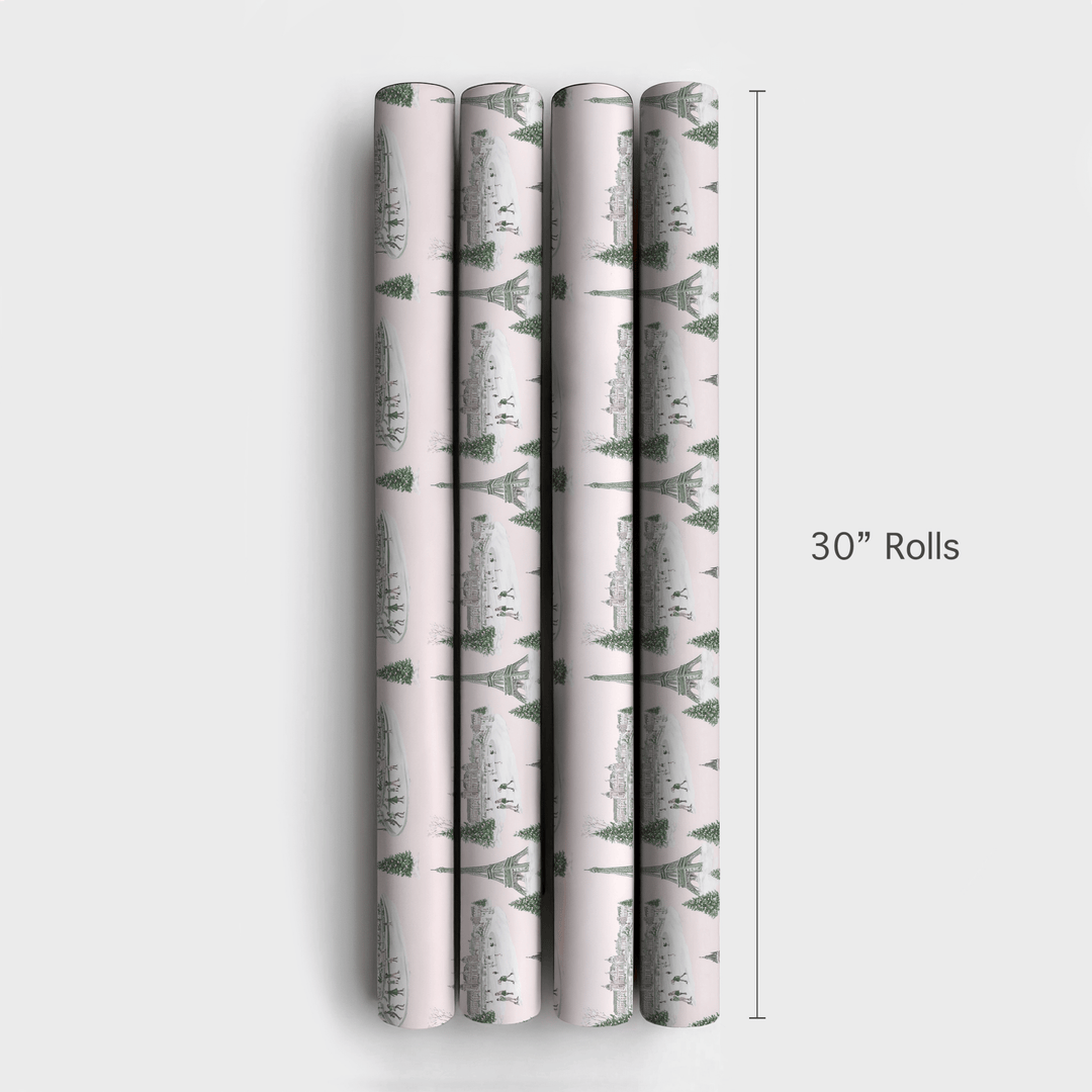 Winter at Jarden des Tuileries - Wrapping Paper - Aspen & Arlo