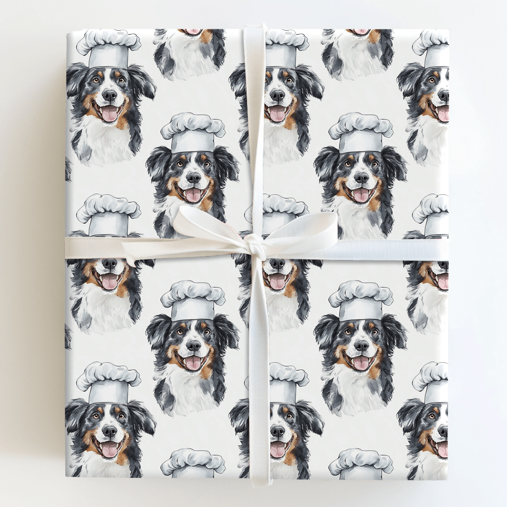 Cooking with the Australian Shepherds - Wrapping Paper - Aspen & Arlo