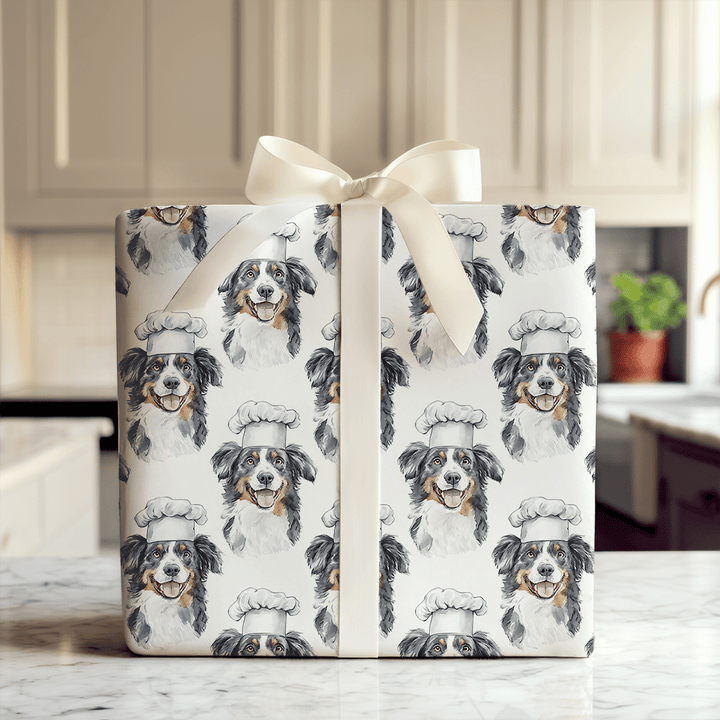 Cooking with the Australian Shepherds - Wrapping Paper - Aspen & Arlo