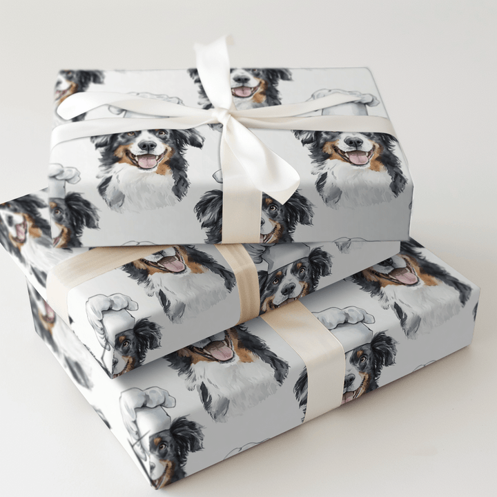 Cooking with the Australian Shepherds - Wrapping Paper - Aspen & Arlo