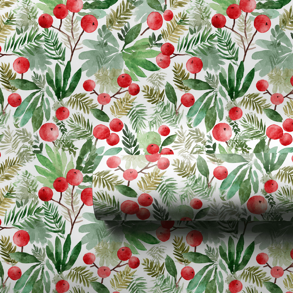 Blushed and Berried - Wrapping Paper - Aspen & Arlo