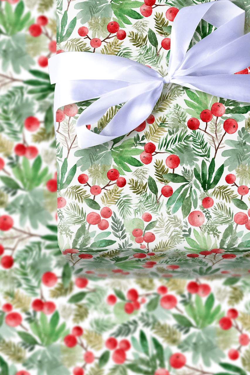 Blushed and Berried - Wrapping Paper - Aspen & Arlo