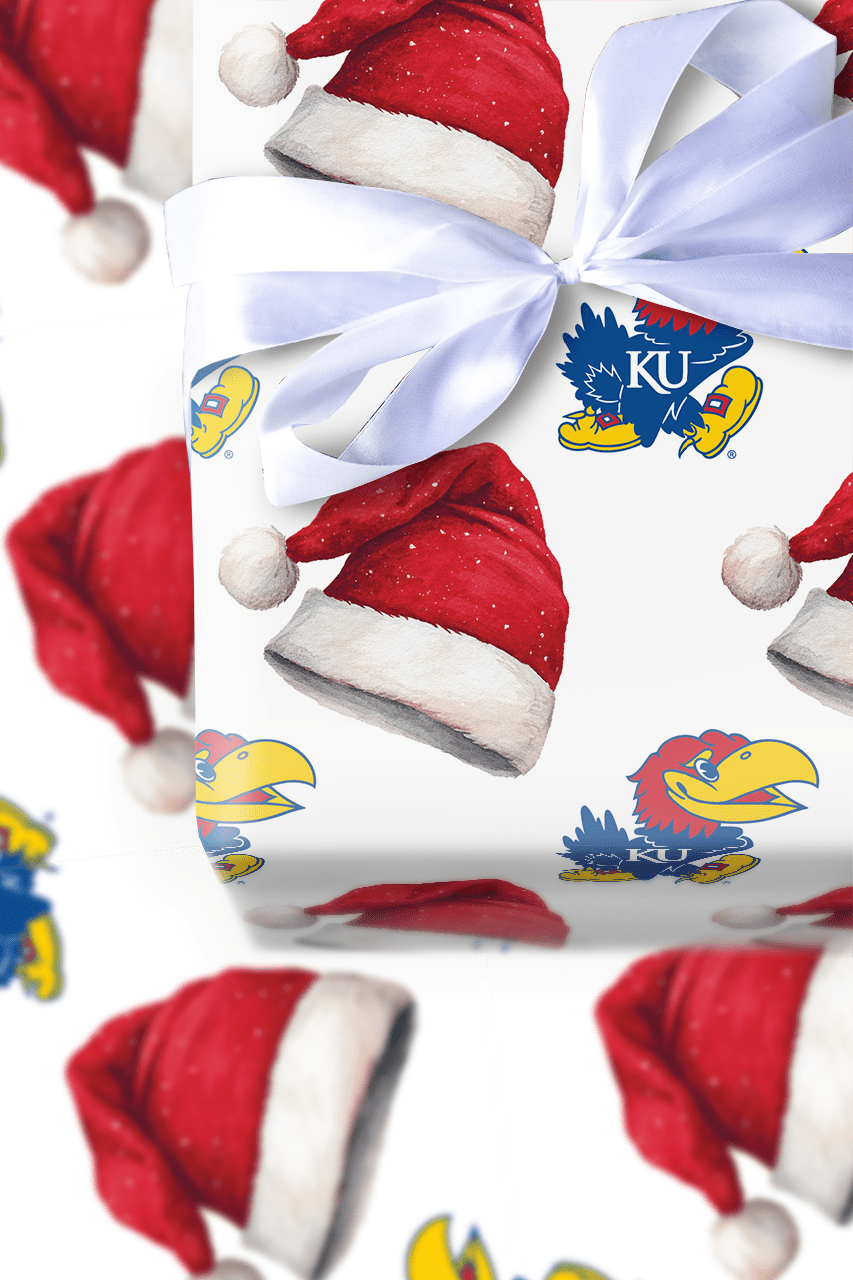 Rock Chalk Claus - Wrapping Paper - Aspen & Arlo