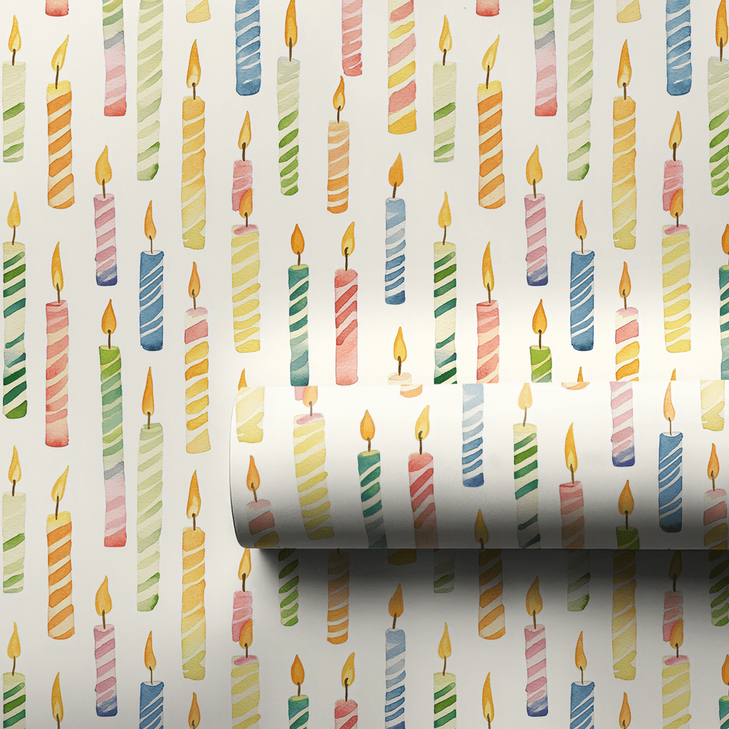 Light My Cake - Wrapping Paper - Aspen & Arlo