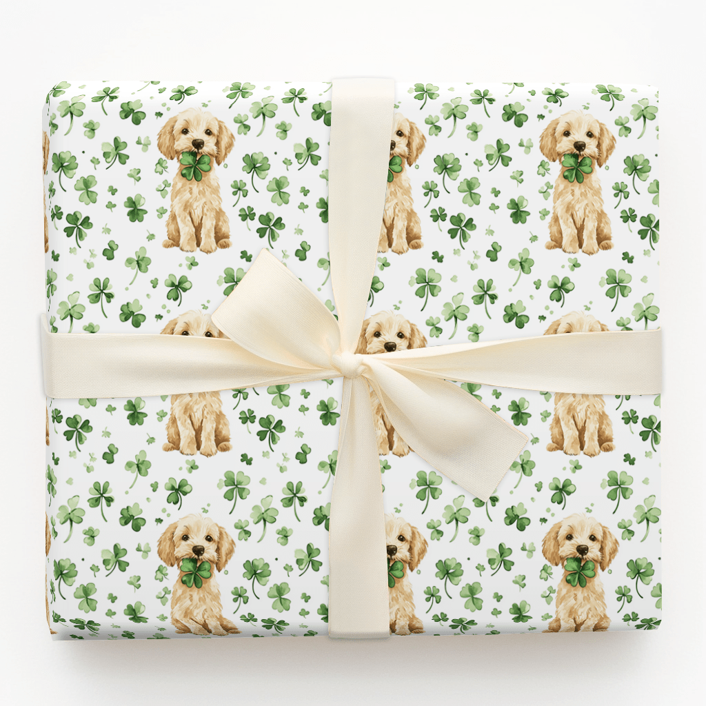 Lucky Goldendoodle - Wrapping Paper - Aspen & Arlo