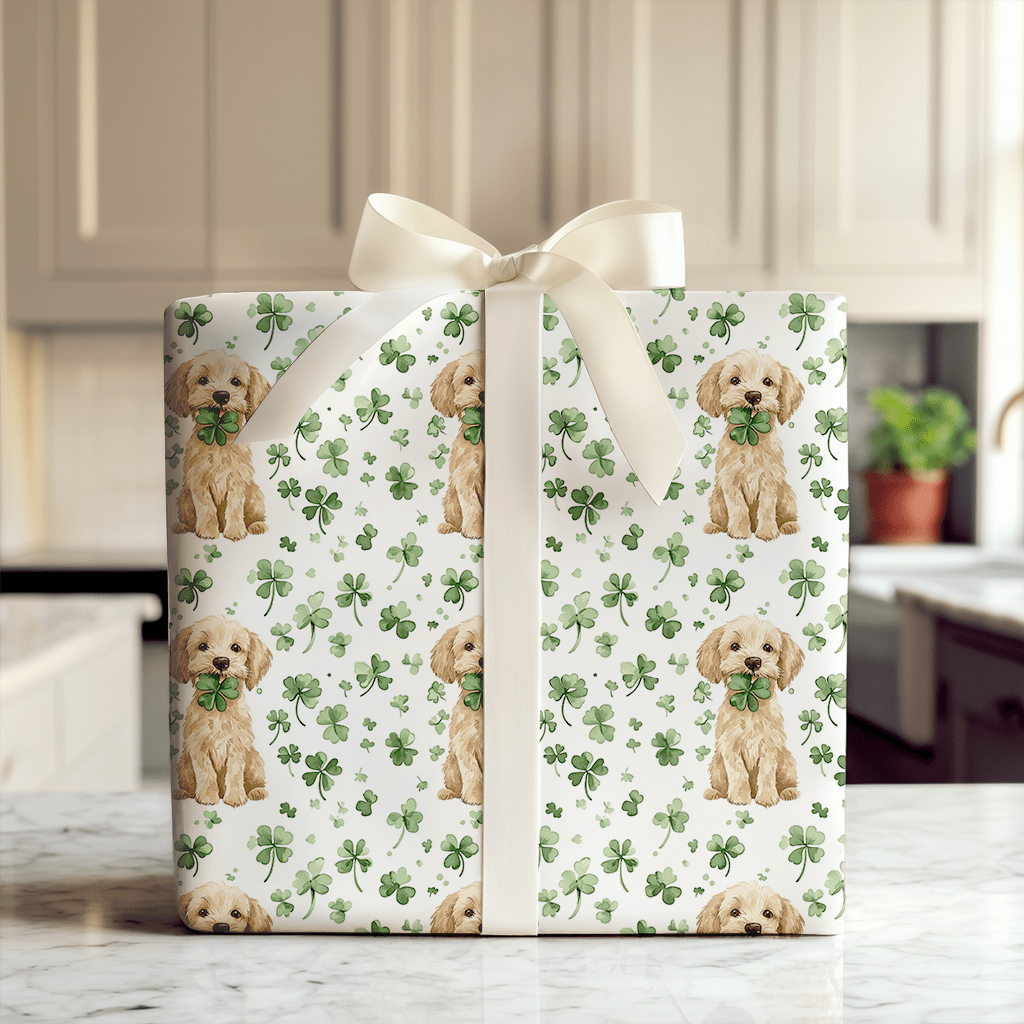 Lucky Goldendoodle - Wrapping Paper - Aspen & Arlo