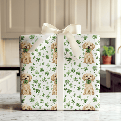Lucky Goldendoodle - Wrapping Paper - Aspen & Arlo