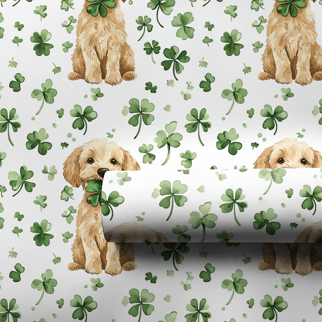 Lucky Goldendoodle - Wrapping Paper - Aspen & Arlo