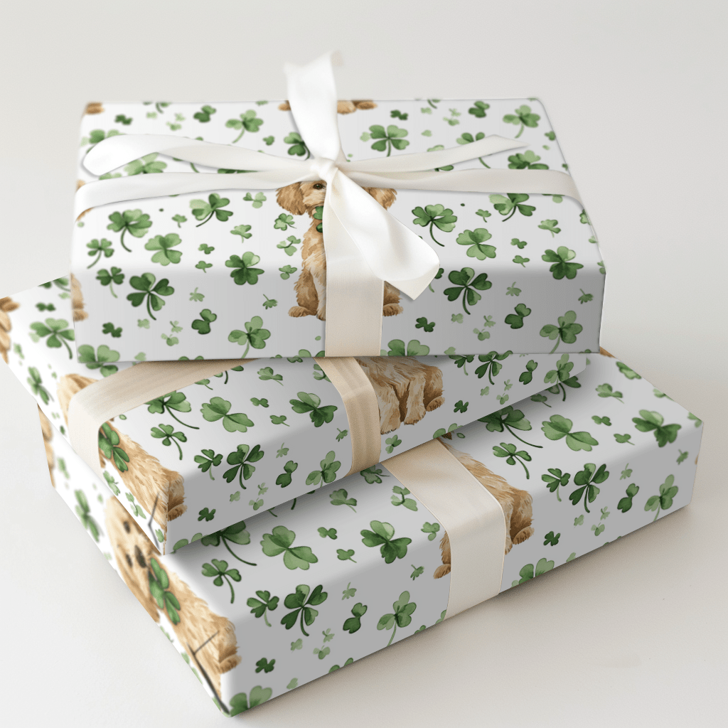 Lucky Goldendoodle - Wrapping Paper - Aspen & Arlo