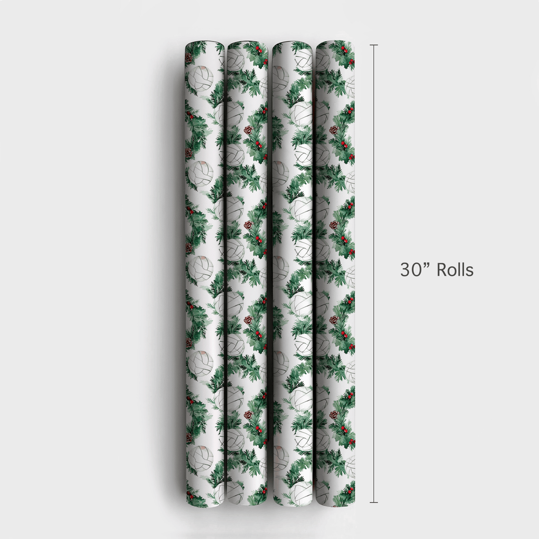 Spin Holly Serve - Wrapping Paper - Aspen & Arlo