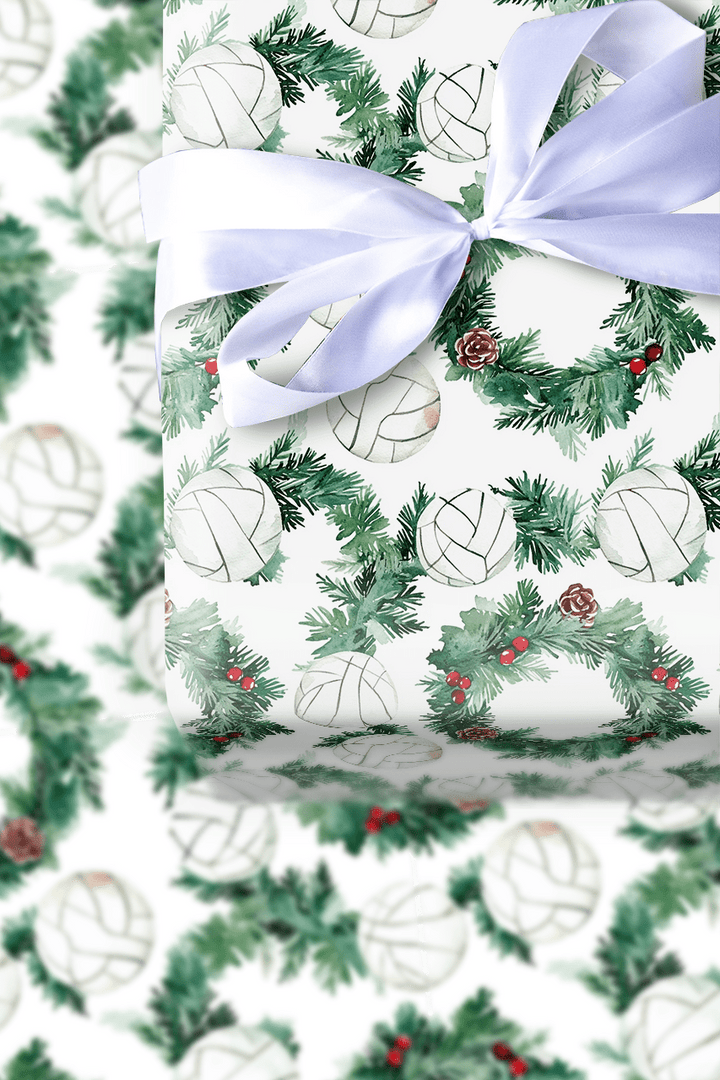 Spin Holly Serve - Wrapping Paper - Aspen & Arlo