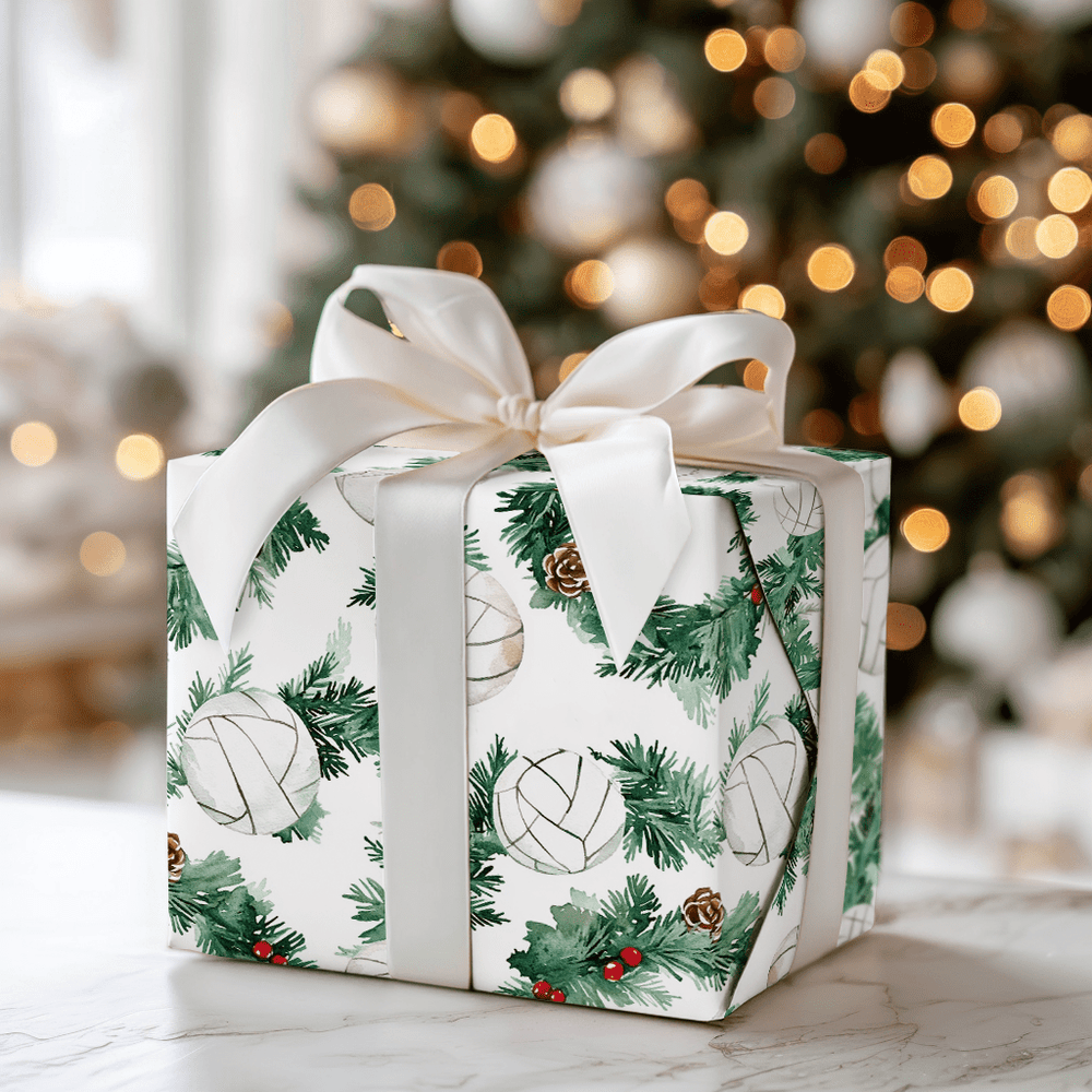Spin Holly Serve - Wrapping Paper - Aspen & Arlo