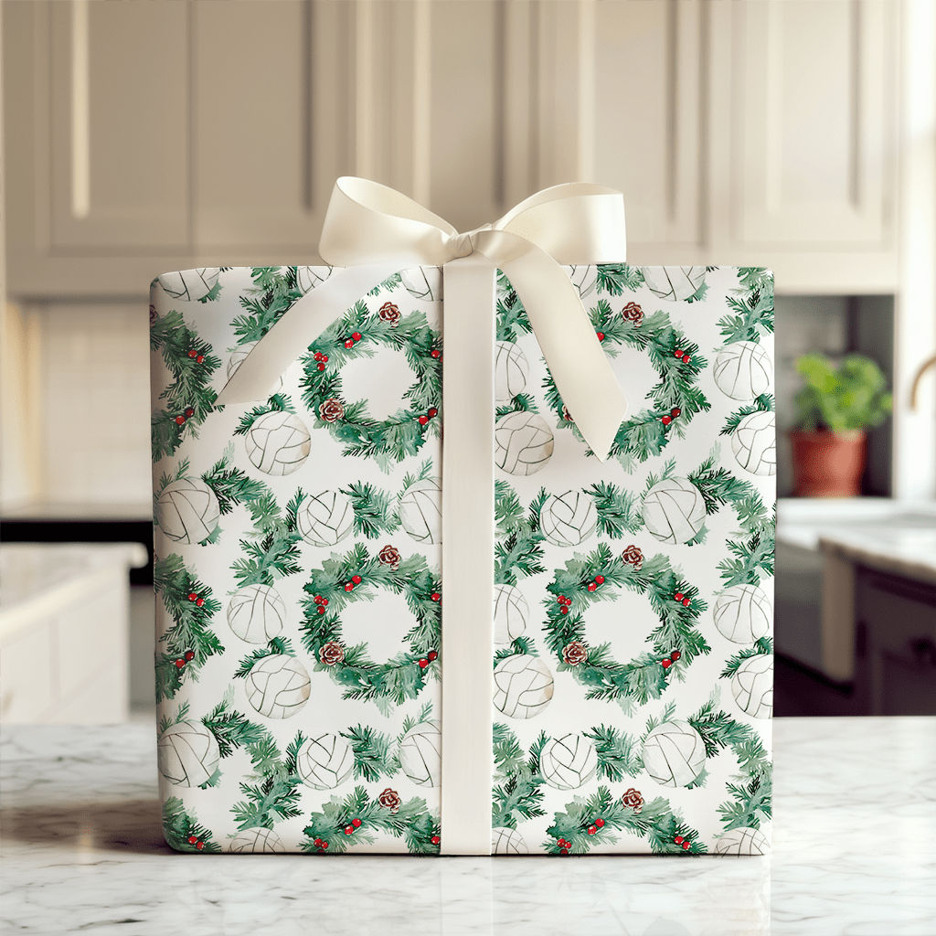 Spin Holly Serve - Wrapping Paper - Aspen & Arlo