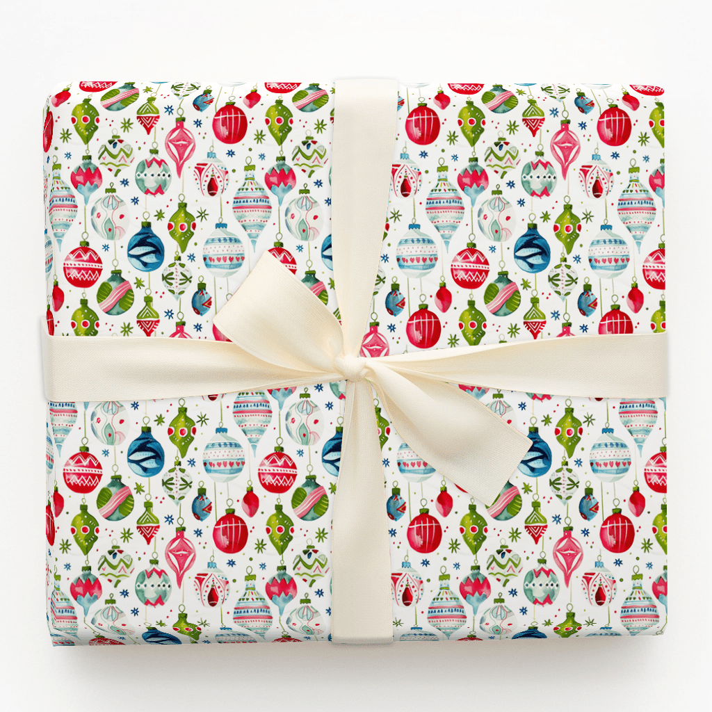 Festive Baubles - Wrapping Paper - Aspen & Arlo
