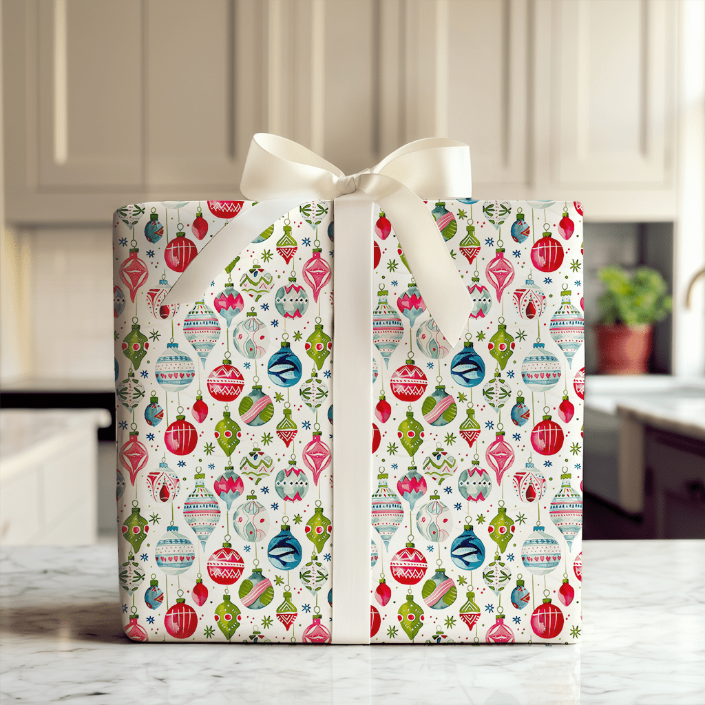 Festive Baubles - Wrapping Paper - Aspen & Arlo