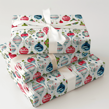 Festive Baubles - Wrapping Paper - Aspen & Arlo