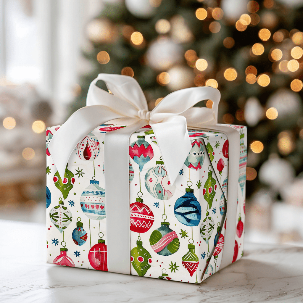 Festive Baubles - Wrapping Paper - Aspen & Arlo