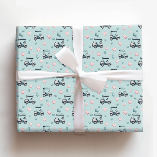My Golf Valentine - Wrapping Paper - Aspen & Arlo
