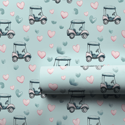 My Golf Valentine - Wrapping Paper - Aspen & Arlo