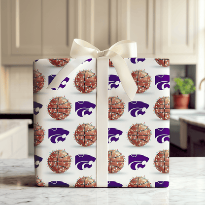 Holiday Hoops Wildcats - Wrapping Paper - Aspen & Arlo
