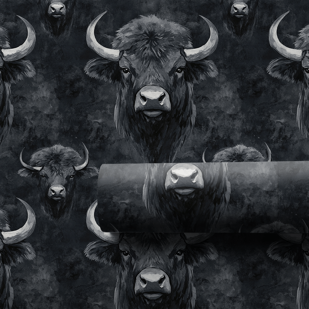 Buffalo Charcoal - Wrapping Paper - Aspen & Arlo