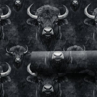 Buffalo Charcoal - Wrapping Paper - Aspen & Arlo