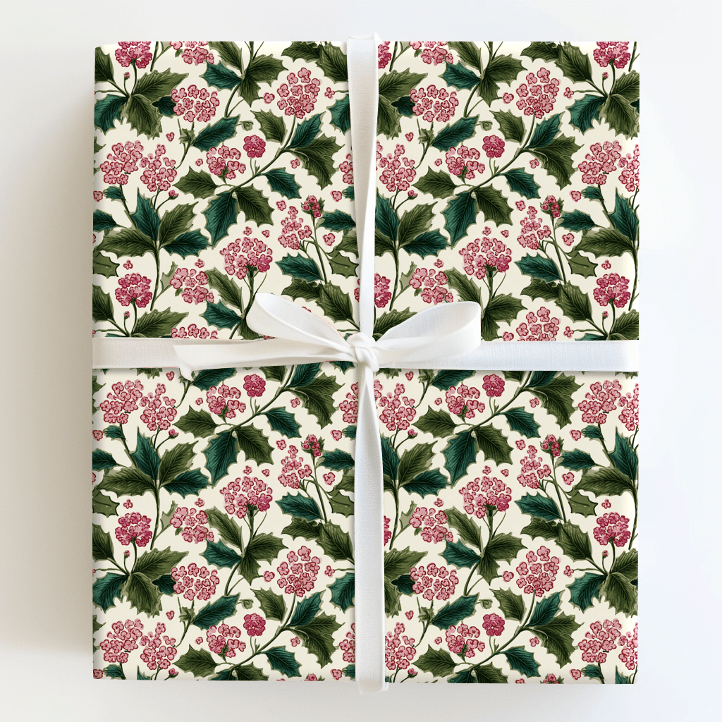 Hydrangeas in Pink - Wrapping Paper - Aspen & Arlo