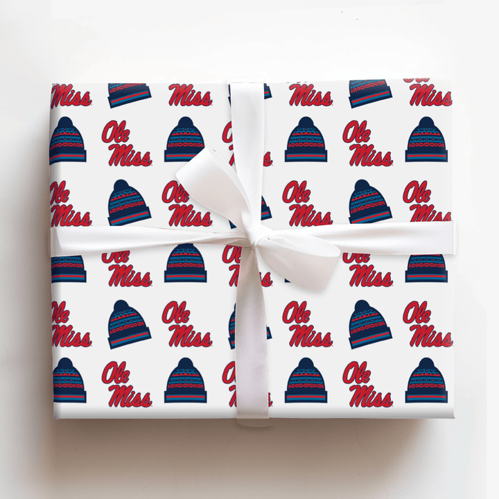 Ole Miss Beanie - Wrapping Paper - Aspen & Arlo