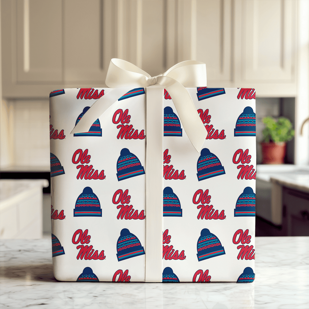 Ole Miss Beanie - Wrapping Paper - Aspen & Arlo