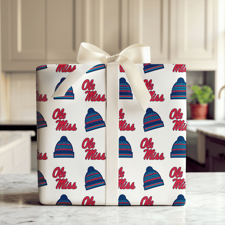 Ole Miss Beanie - Wrapping Paper - Aspen & Arlo