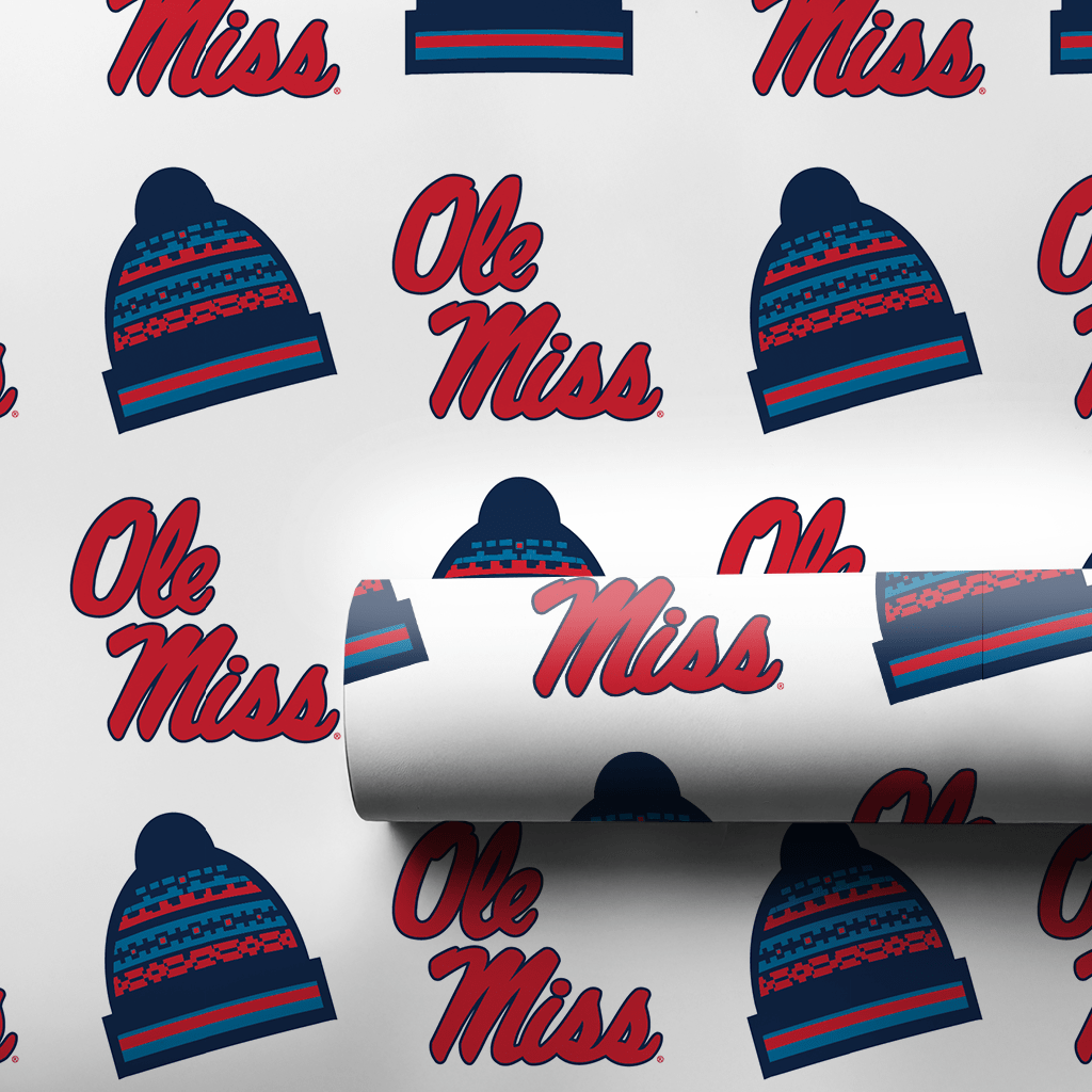Ole Miss Beanie - Wrapping Paper - Aspen & Arlo