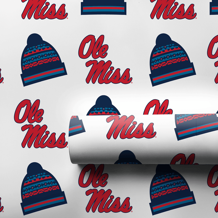 Ole Miss Beanie - Wrapping Paper - Aspen & Arlo