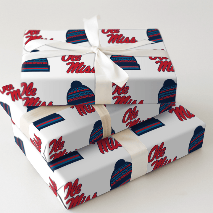 Ole Miss Beanie - Wrapping Paper - Aspen & Arlo