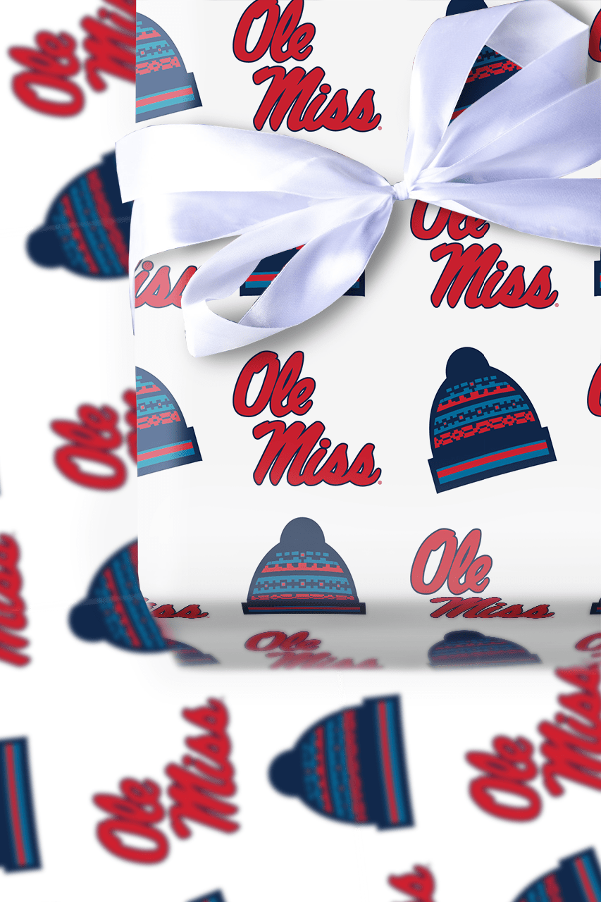 Ole Miss Beanie - Wrapping Paper - Aspen & Arlo