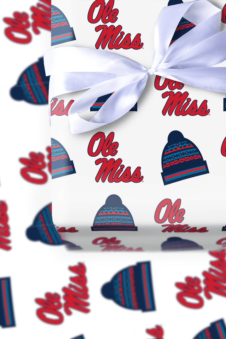Ole Miss Beanie - Wrapping Paper - Aspen & Arlo