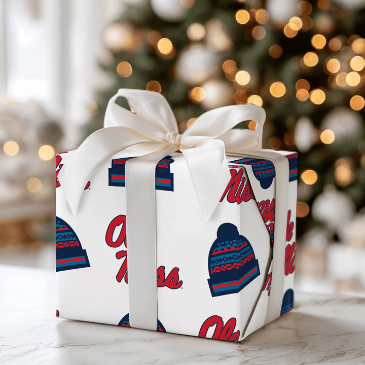 Ole Miss Beanie - Wrapping Paper - Aspen & Arlo
