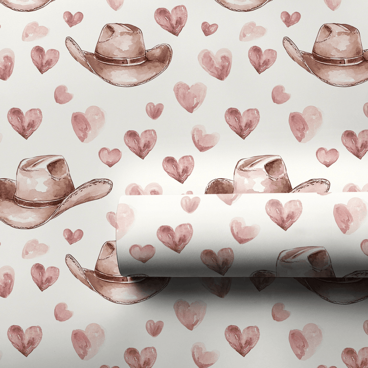 Hats and Hearts Forever - Wrapping Paper - Aspen & Arlo