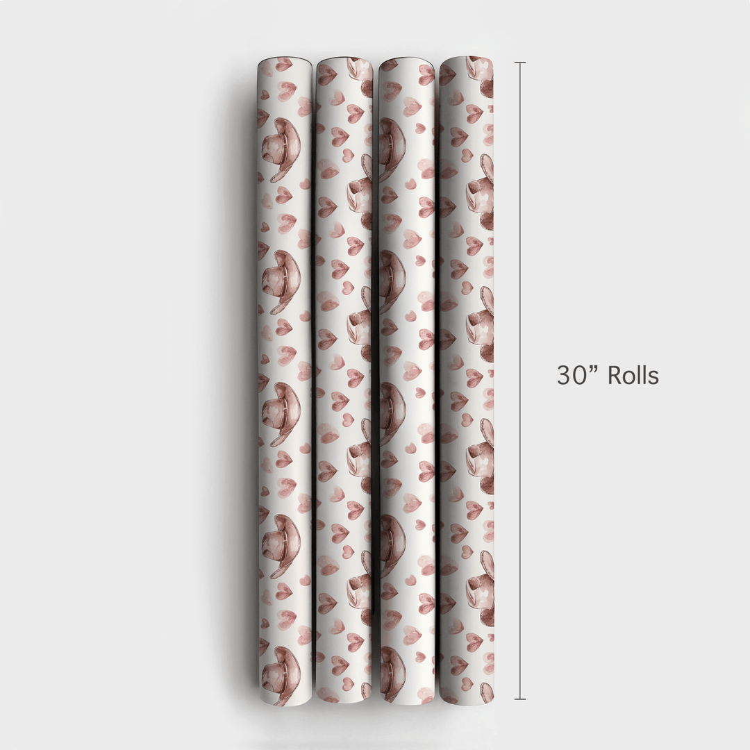 Hats and Hearts Forever - Wrapping Paper - Aspen & Arlo