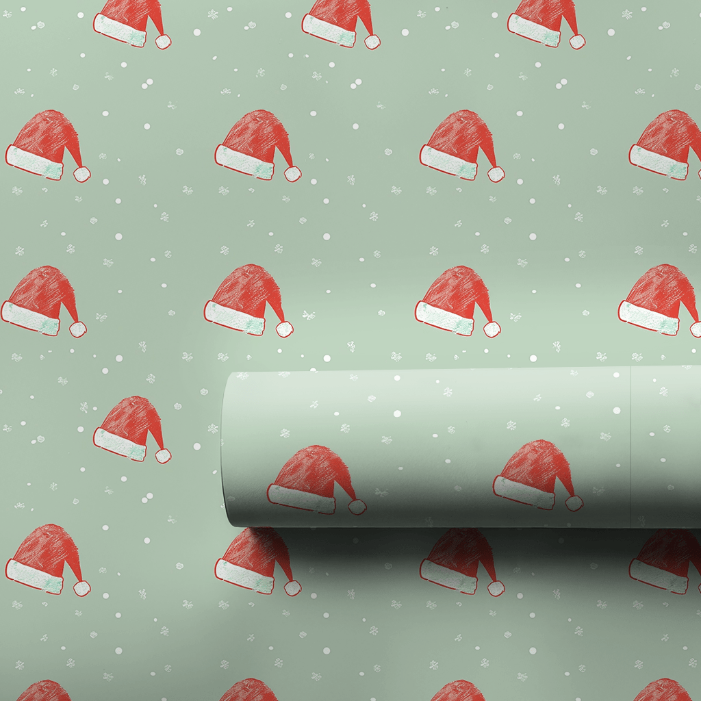 Santa's Hat - Wrapping Paper - Aspen & Arlo