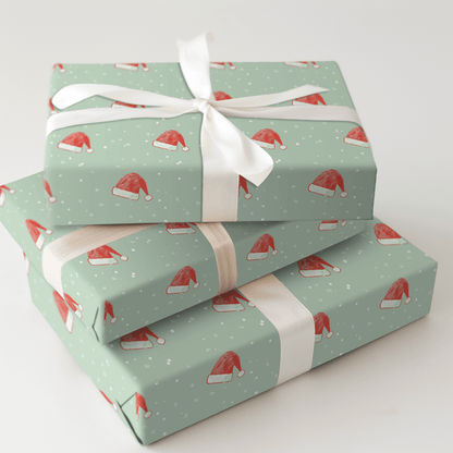 Santa's Hat - Wrapping Paper - Aspen & Arlo
