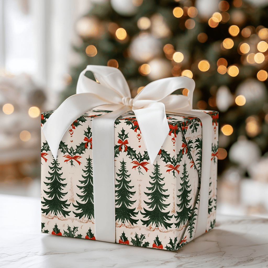 Oh, Vintage Tree - Wrapping Paper - Aspen & Arlo