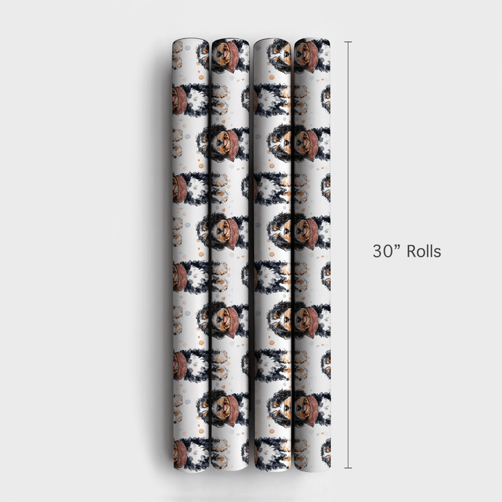 Bundle Up with the Bernedoodle - Wrapping Paper - Aspen & Arlo