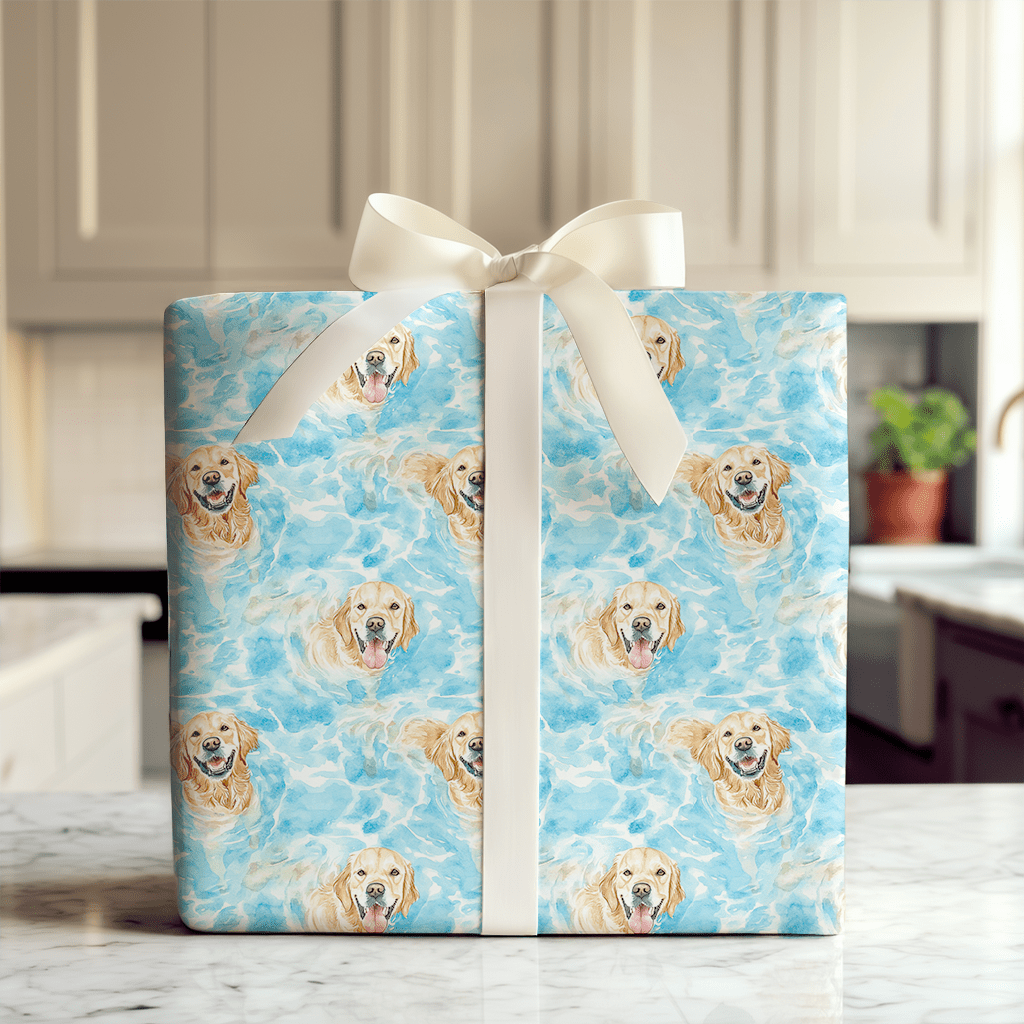 Swimmy Gold - Wrapping Paper - Aspen & Arlo