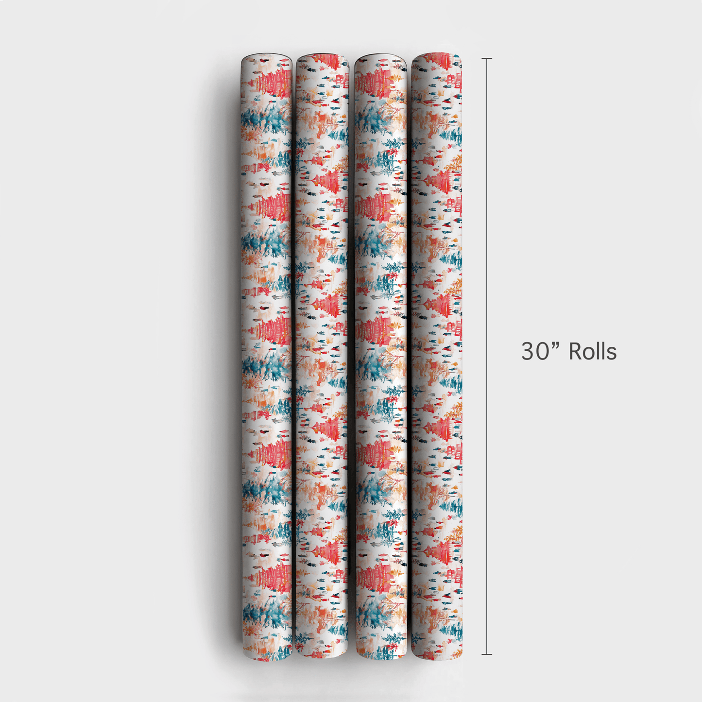 Shinjuku Sleigh Ride - Wrapping Paper - Aspen & Arlo