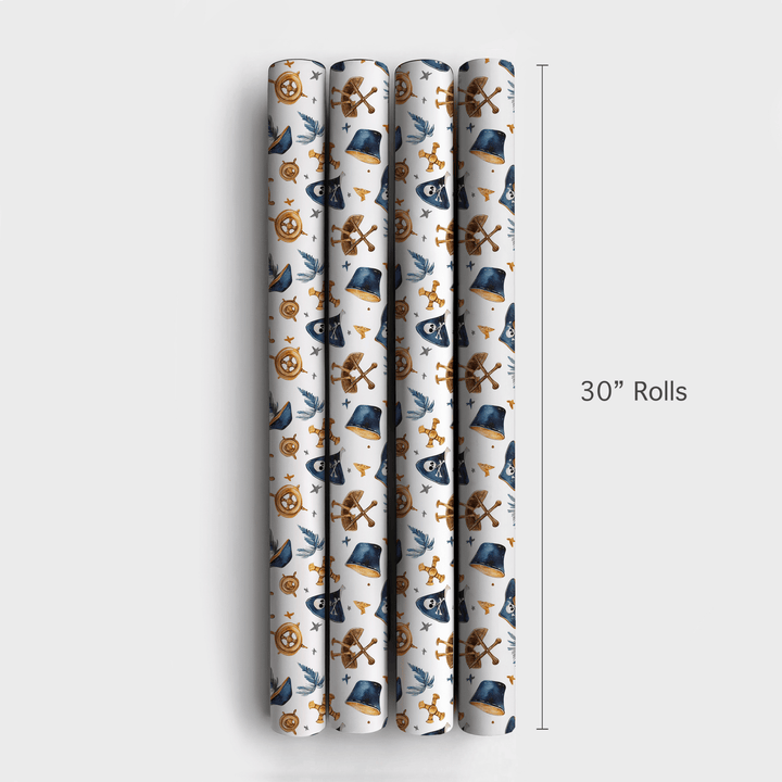 Crown the Captain - Wrapping Paper - Aspen & Arlo