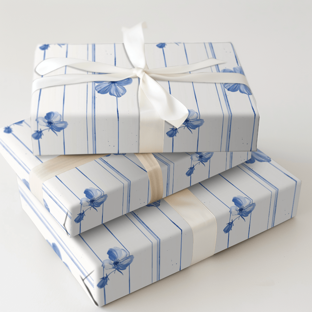 Something Blue - Wrapping Paper - Aspen & Arlo