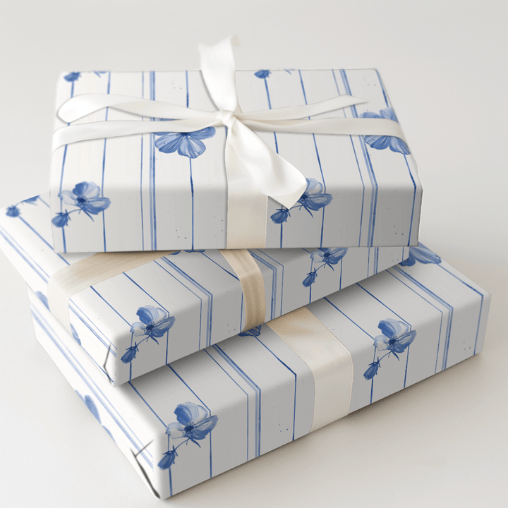 Something Blue - Wrapping Paper - Aspen & Arlo