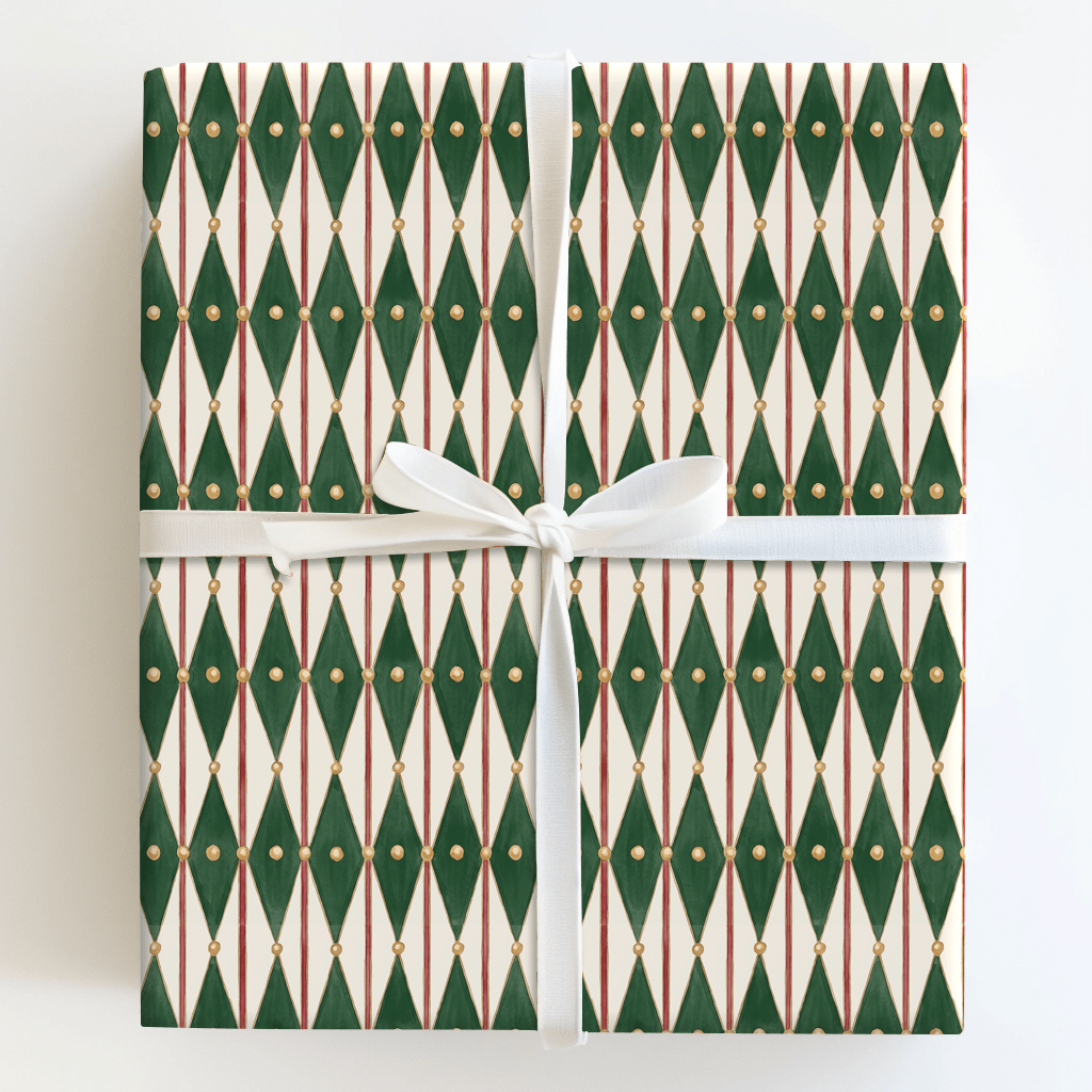 Royal Harlequin Lattice - Wrapping Paper - Aspen & Arlo