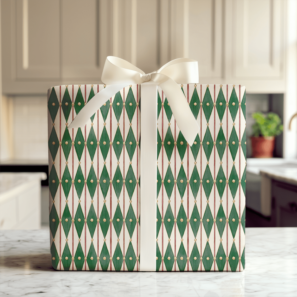 Royal Harlequin Lattice - Wrapping Paper - Aspen & Arlo